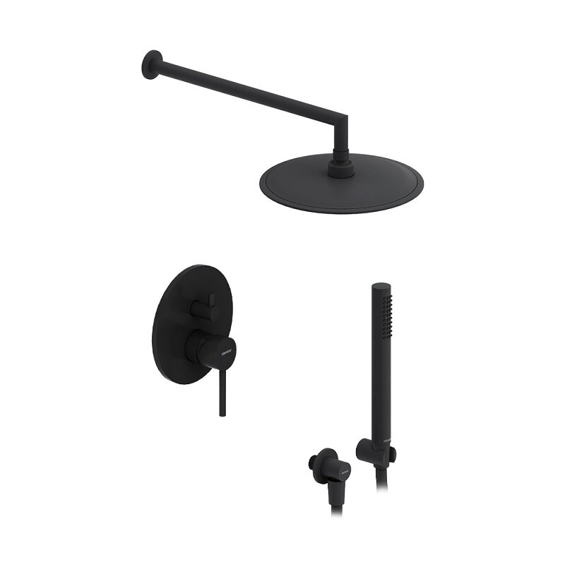 Изображение товара Душевая система Damixa Scandinavian Pure, 936520300, цвет черный матовый