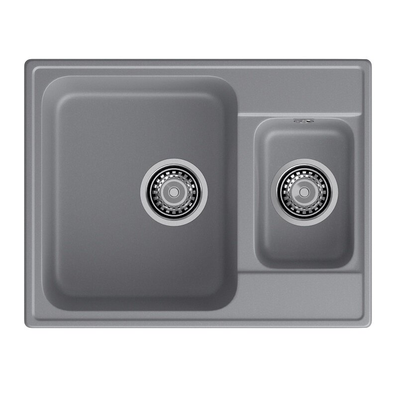 Изображение товара Кухонная мойка GranFest Quarz 09 темно-серый, 61.7 x 47.8 см Изображение товара Кухонная мойка GranFest Quarz 09 темно-серый, 61.7 x 47.8 см