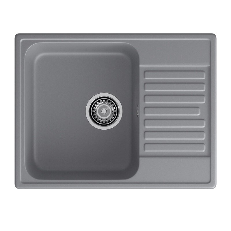 Изображение товара Кухонная мойка GranFest Quarz 13 темно-серый 61.8x47.7 см искусственный кварц