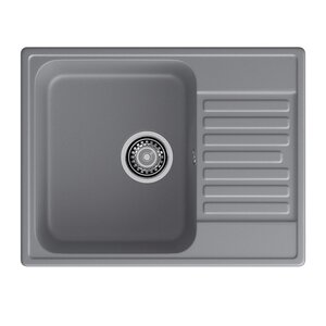 Изображение товара Кухонная мойка GranFest Quarz 13 темно-серый 61.8x47.7 см искусственный кварц