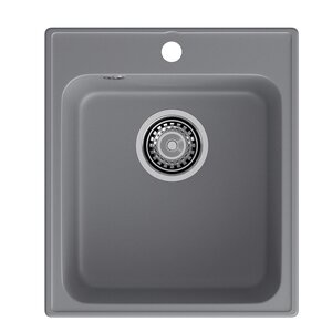 Изображение товара Кухонная мойка GranFest Quarz 17 темно-серый, 41.8 x 47.7 см