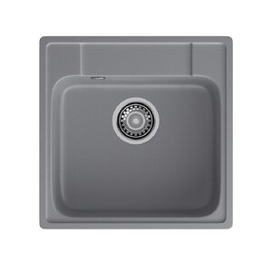 Изображение товара Кухонная мойка GranFest Quarz 48 темно-серый 47.8x47.8 см кварцевый композит
