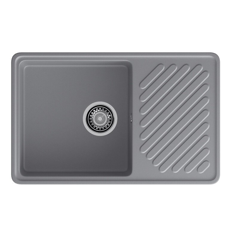 Изображение товара Кухонная мойка GranFest Quarz 52 темно-серый 75,3x47,7 см для кухни