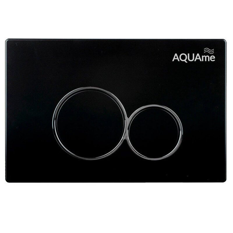 Изображение товара Клавиша смыва для инсталляции AQUAme AQM4101B, механическая, цвет черный