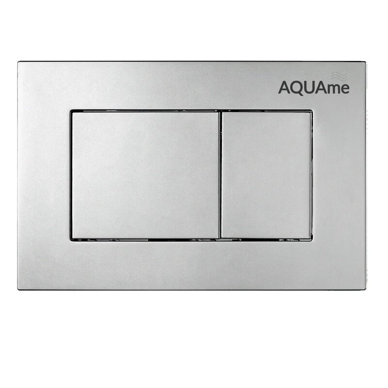 Изображение товара Клавиша смыва для инсталляции AQUAme AQM4102S, механическая, цвет сатиновый Изображение товара Клавиша смыва для инсталляции AQUAme AQM4102S, механическая, цвет сатиновый