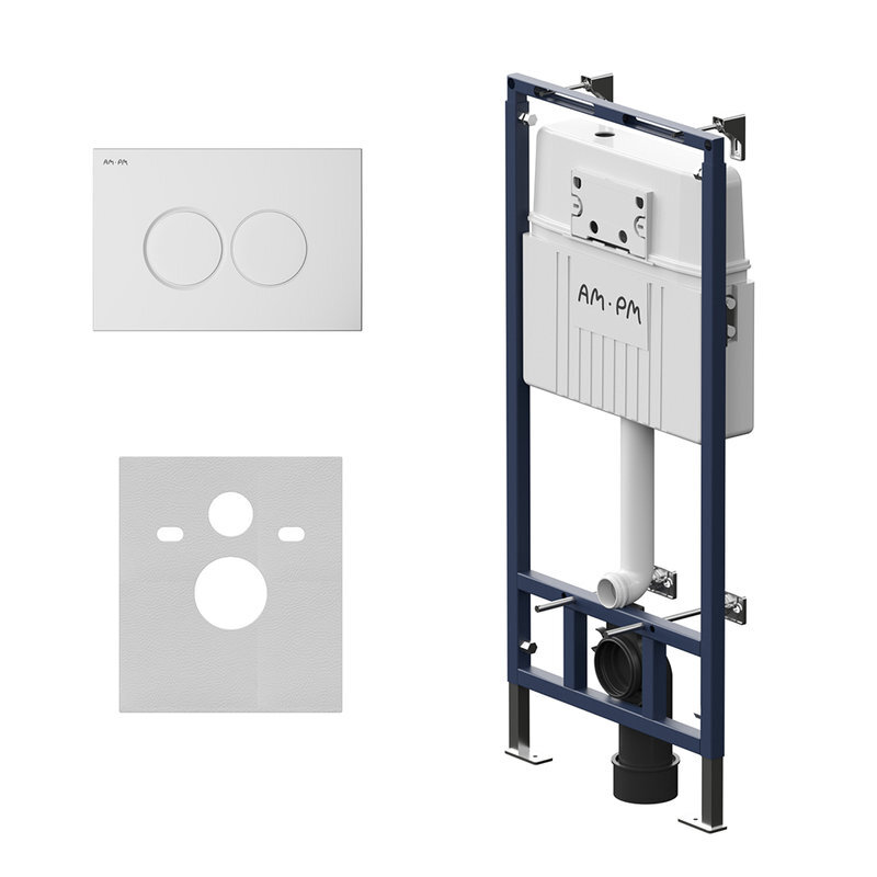 Изображение товара Инсталляция Am.Pm MasterFit, I012710.0101, для подвесного унитаза, с клавишей ProC L, цвет белый