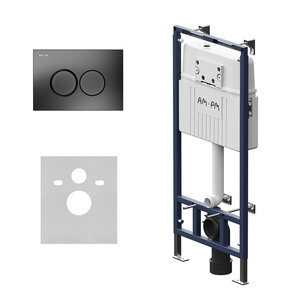 Изображение товара Инсталляция для подвесного унитаза с функцией SetUp и кнопкой черный матовый