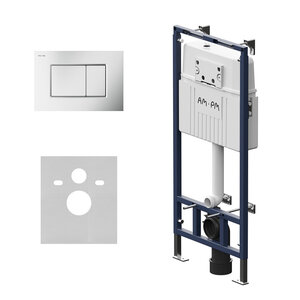 Изображение товара Инсталляция Am.Pm MasterFit, I012710.0231, для подвесного унитаза, с клавишей ProC S, цвет хром матовый