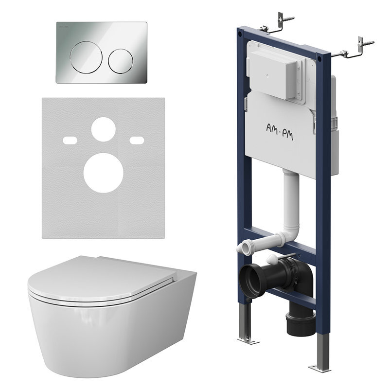 Изображение товара Инсталляция для подвесного унитаза Am.Pm PrimeFit IS90151.8F1701 с механическим управлением