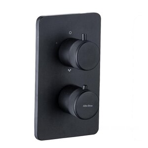 Изображение товара Смеситель Allen Brau Priority V.2 5.31213-31 для ванны и душа, термостатический, на 2 потребителя, цвет черный матовый