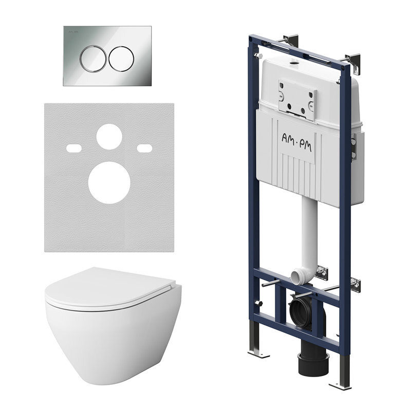 Изображение товара Инсталляция для подвесного унитаза Am.Pm MasterFit низкая компактная Германия