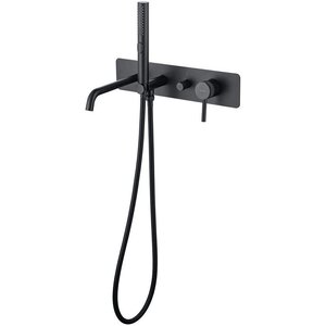 Изображение товара Смеситель Allen Brau Priority 3.0 5.31A05-31 для ванны и душа, с душевым гарнитуром, с внутренней частью, черный матовый