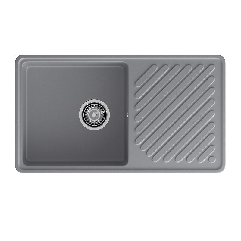 Изображение товара Кухонная мойка GranFest Quarz GF-ZL-53 темно-серого цвета 85.1 x 47.9 см
