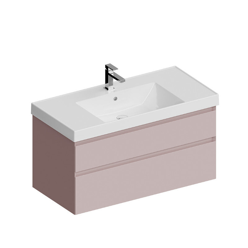 Изображение товара Тумба под раковину Kerama Marazzi Cubo/Кубо CUB.100.2MAL, 100 см, цвет мальва матовый Изображение товара Тумба под раковину Kerama Marazzi Cubo/Кубо CUB.100.2MAL, 100 см, цвет мальва матовый