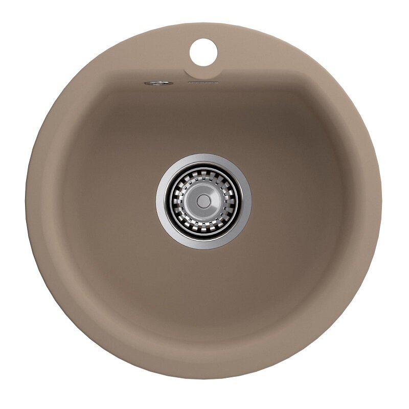 Изображение товара Кухонная мойка GranFest Smart 435 песочный 43.4x43.4 см искусственный мрамор