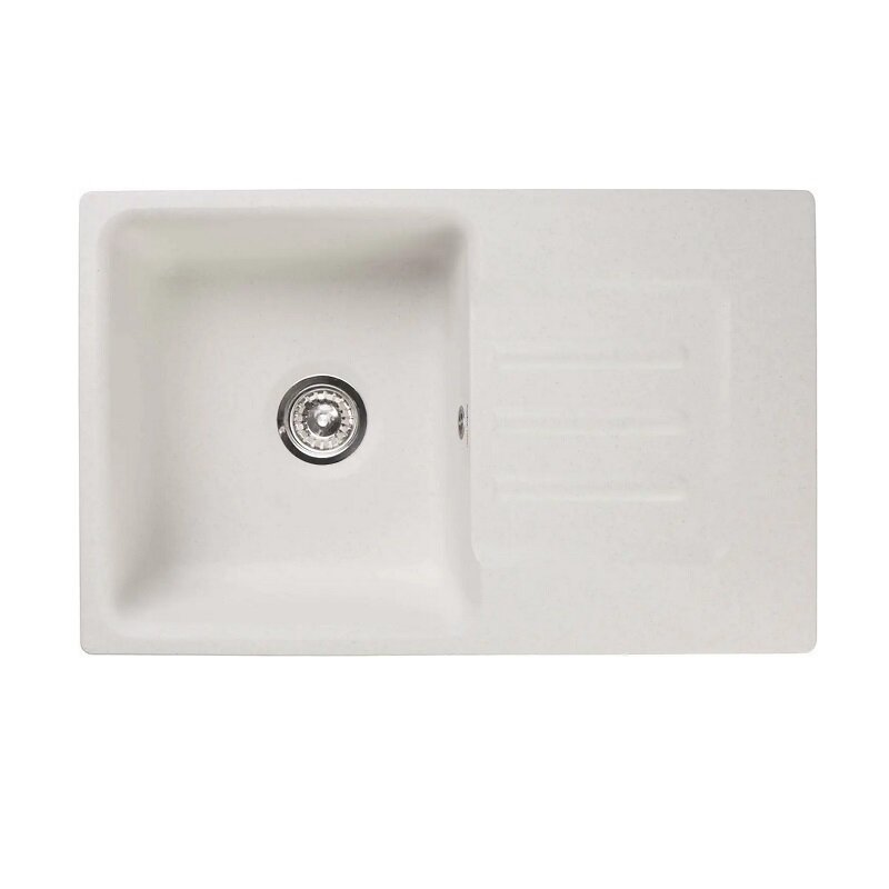 Изображение товара Кухонная мойка GranFest Smart 680 L белая из искусственного камня