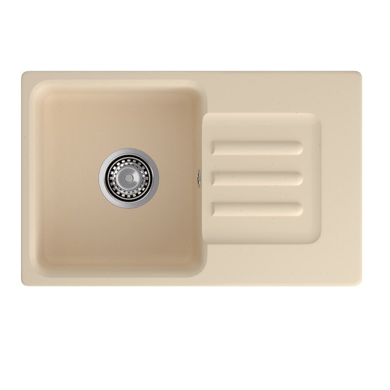 Изображение товара Кухонная мойка GranFest Smart 680 L бежевый из искусственного камня с крылом