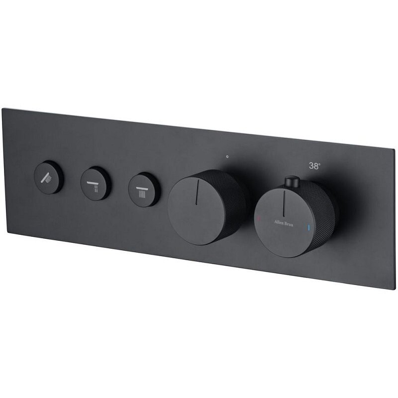 Изображение товара Смеситель для душа Allen Brau Liberty 5.33003-31 термостатический черный матовый