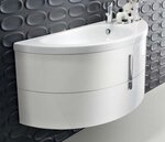 Тумба с раковиной Idea Group Moon 110 см BC110 - фото 1