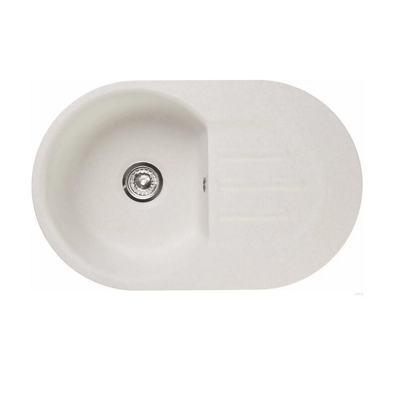 Изображение товара Кухонная мойка GranFest Smart 685 L белый, 68.1 x 43.3 см, цвет белый