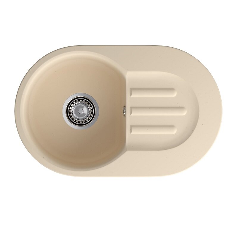 Изображение товара Кухонная мойка GranFest Smart 685 L бежевый, 68.1 x 43.3 см Изображение товара Кухонная мойка GranFest Smart 685 L бежевый, 68.1 x 43.3 см