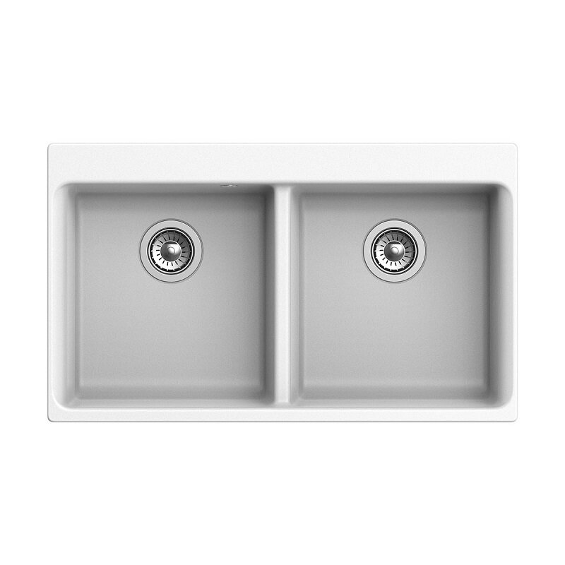 Изображение товара Кухонная мойка Rivelato Axel X-90-2D иней из искусственного камня 87x52 см