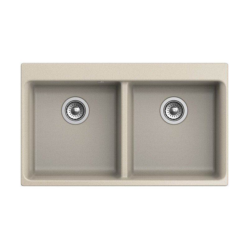 Изображение товара Кухонная мойка Rivelato Axel X-90-2D из искусственного камня 87x52 см темно-бежевый