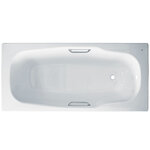 Ванна стальная BLB Atlantica B80AS2001 handles, 180 х 80 см, с отверстиями для ручек, белая - фото 1