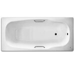 Ванна стальная BLB Atlantica HG B70J handles 170 x 80 см, с отверстиями для ручек, с шумоизоляцией - фото 1