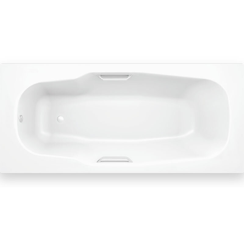 Изображение товара Ванна стальная BLB Atlantica HG B80JTH001 handles 180 x 80 см, с отв. для ручек, с шумоизоляцией