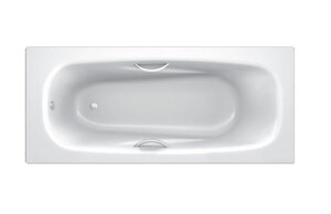Изображение товара Стальная ванна BLB Anatomica B75LTH001 handles HG 170х75 см, прямоугольная, белая