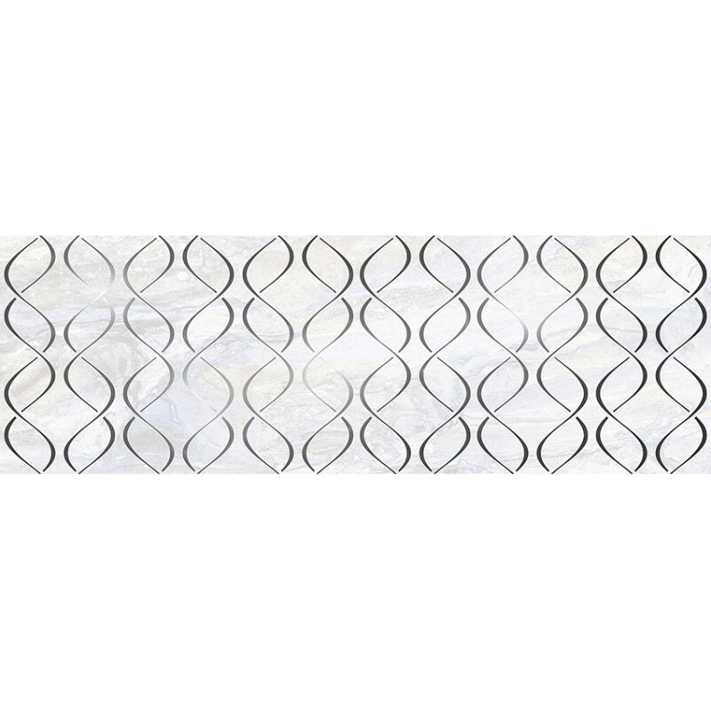 Изображение товара Декор Delacora Crystal Groove DW15GRV01R 24.6x74 см серый глянцевый