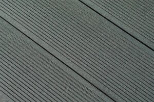 Изображение товара Террасная доска Alpendorf Графит, 162/3000 graphite, 16.2 х 300 см, двусторонняя, декор вельвет/дерево