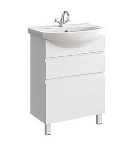 Изображение товара Тумба под раковину Aqwella Rodos ROD01062N 65 см напольная белая