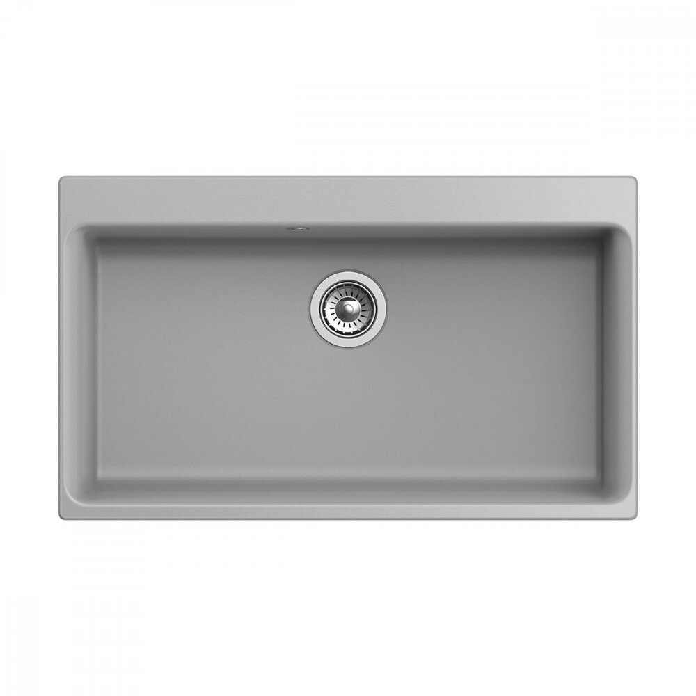 Изображение товара Кухонная мойка Rivelato Axel Х-90 серый металлик, искусственный камень, 86 x 51 см