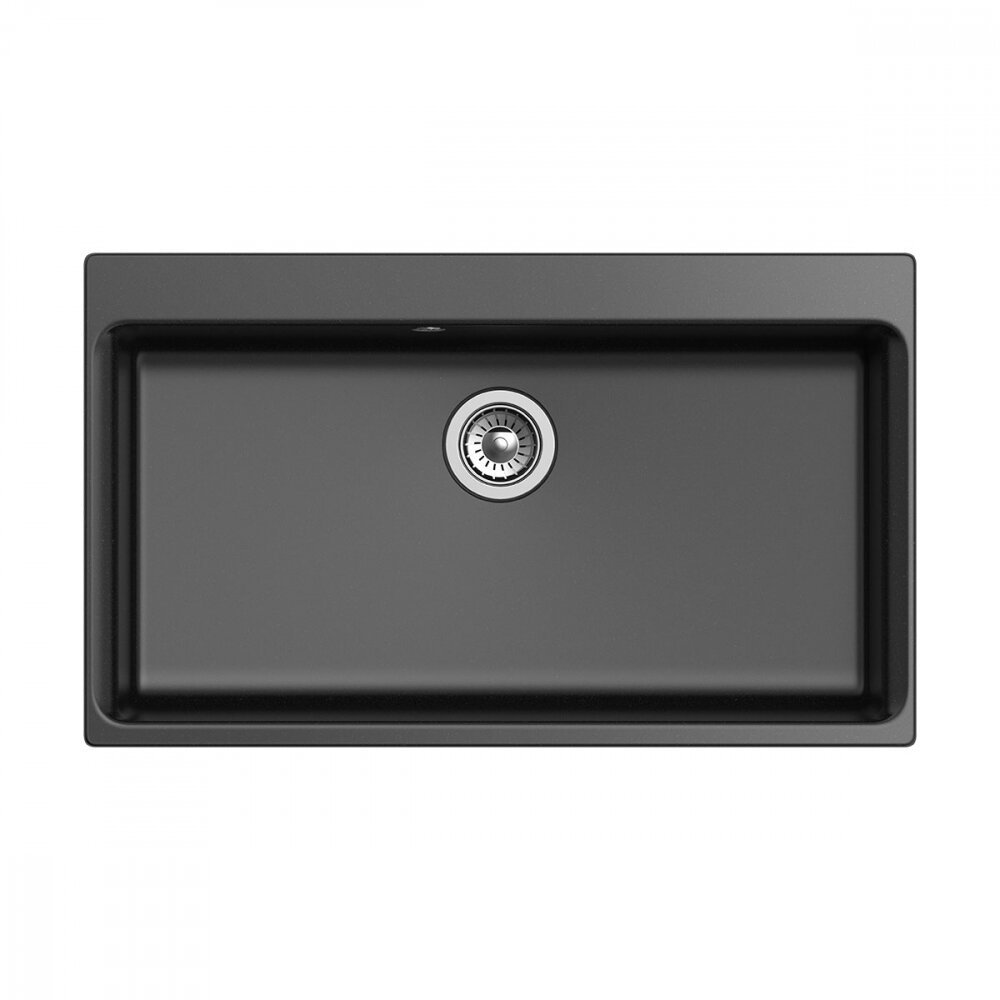 Изображение товара Кухонная мойка Rivelato Axel Х-90 из искусственного камня черная 86x51 см