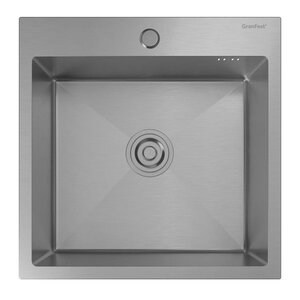 Изображение товара Кухонная мойка GranFest Metal 5050 нержавеющая сталь, 50 x 50 см