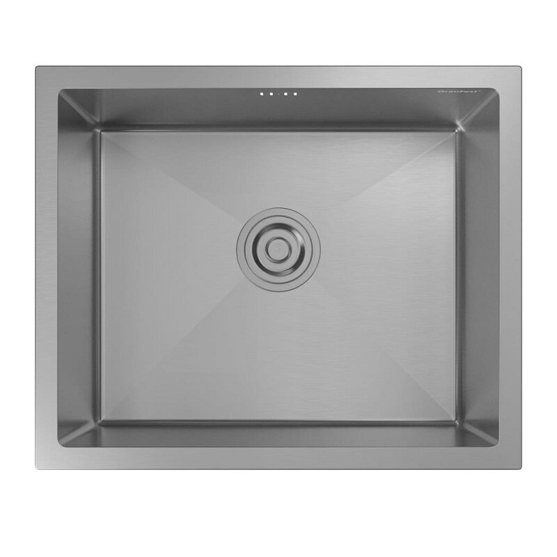 Изображение товара Кухонная мойка GranFest METAL 5344 Нержавеющая сталь, 53×44 см, 1 чаша