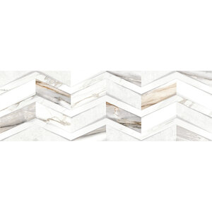 Изображение товара Керамическая плитка Delacora Delta Chevron серый 24.6x74 см коллекция Delta