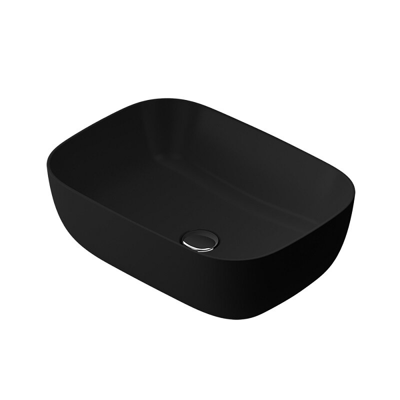 Изображение товара Раковина Am.Pm Func M8FWCC10450BM, 45 см, фарфор, цвет черный матовый Изображение товара Раковина Am.Pm Func M8FWCC10450BM, 45 см, фарфор, цвет черный матовый