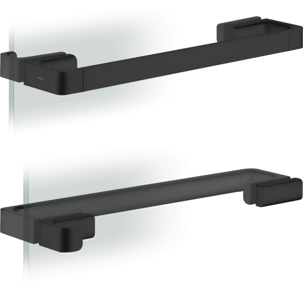 Изображение товара Ручка-полотенцедержатель для душевой двери Axor Universal Softsquare 42837670 черный матовый