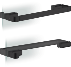 Изображение товара Ручка-полотенцедержатель для душевой двери Axor Universal Softsquare 42837670, черный матовый