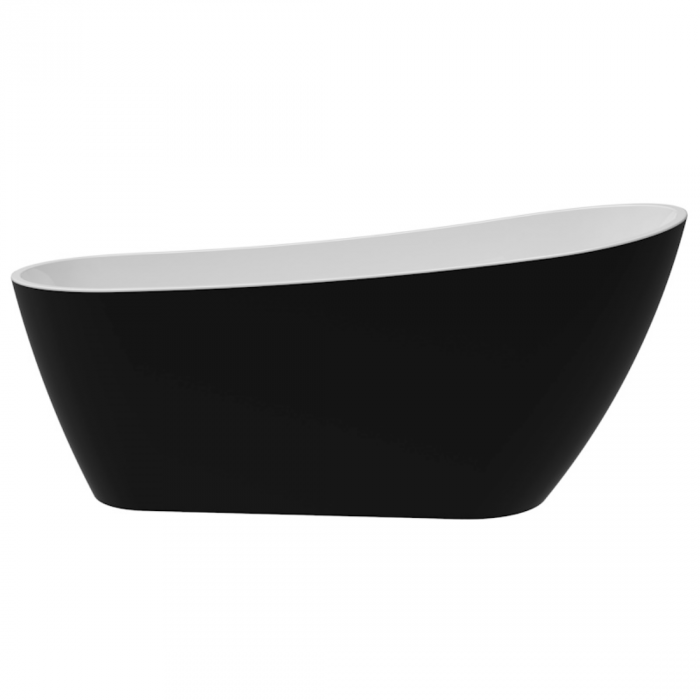 Изображение товара Ванна отдельностоящая акриловая Delice Riviera DLR440103Bk, 170 х 74 см, без покрытия, без ручек, черный матовый