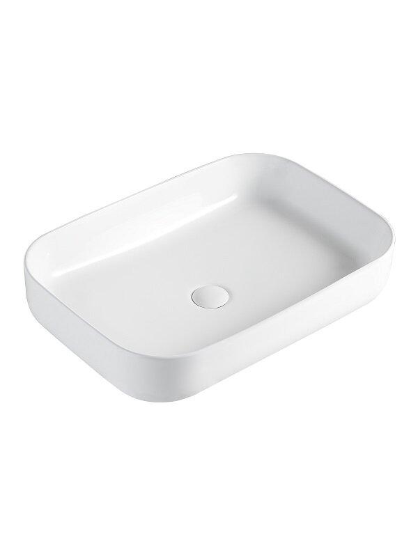 Изображение товара Раковина Orange B03-600W 60 см из фарфора, белая, накладная