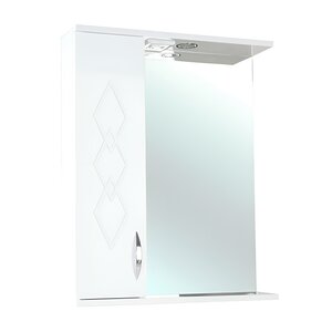 Изображение товара Зеркальный шкаф Bellezza Элеганс 60 см, с подсветкой, белый, левый, 4618609522012