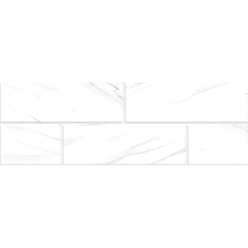 Изображение товара Керамическая плитка Alma Ceramica New York 20x60 см, белая, глянцевая, коллекция лофт