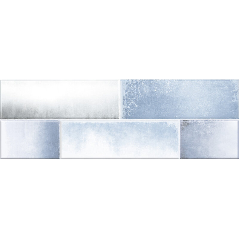 Изображение товара Керамическая плитка Alma Ceramica New York 20x60 см голубая глянцевая