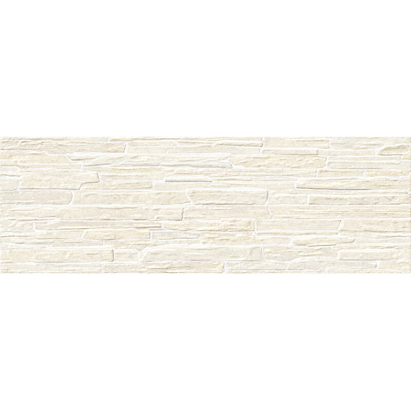 Изображение товара Керамическая плитка Alma Ceramica Rocko 20x60 см бежевый глянцевая рельефная