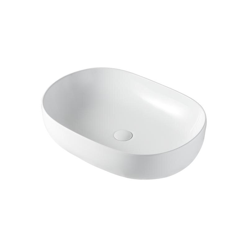 Изображение товара Раковина Orange B04-600W 60 см накладная из фарфора белая для ванной и кухни Изображение товара Раковина Orange B04-600W 60 см накладная из фарфора белая для ванной и кухни