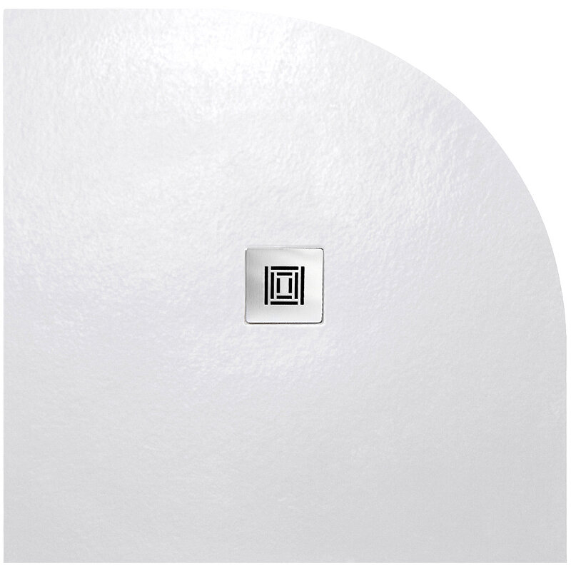 Изображение товара Душевой поддон Lite 90х90 WHITE MATT из искусственного камня четверть круга